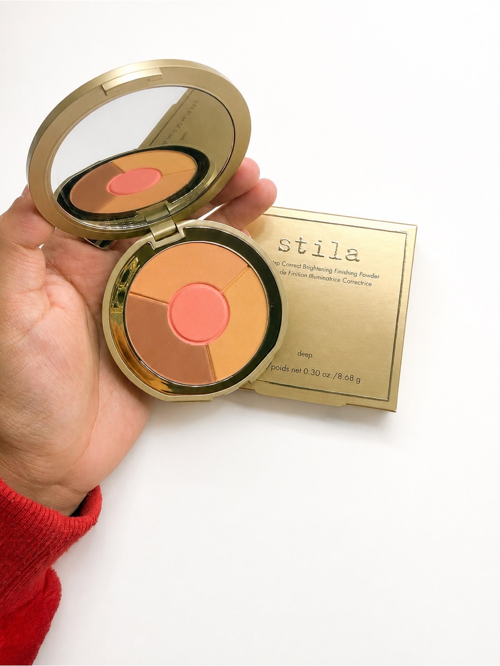 Stila One Step Correcting Brightening Finishing Powder- Deep